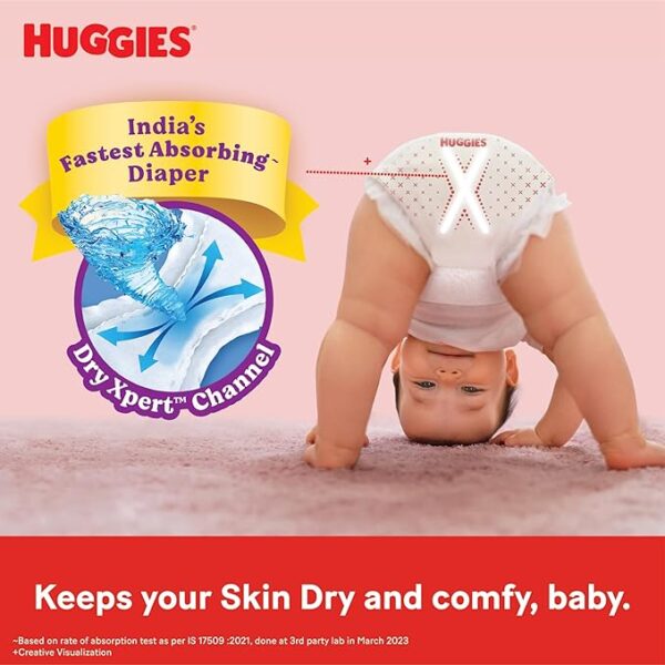 Huggies Complete Comfort Wonder Pants Large (L) Size (9-14 Kgs) - 24 Pieces - Image 2