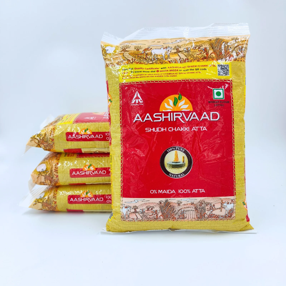 Ashirwad Atta 1Kg - Image 2