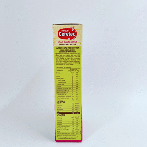 Cerelac Stage 3 Wheat Rice Mixed Fruit - Image 3