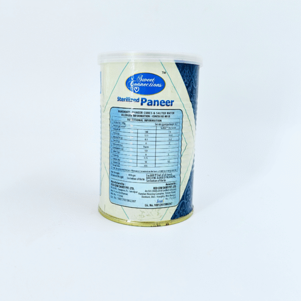 Sweet Connections Sterilized Paneer (450g Tin) - Image 3