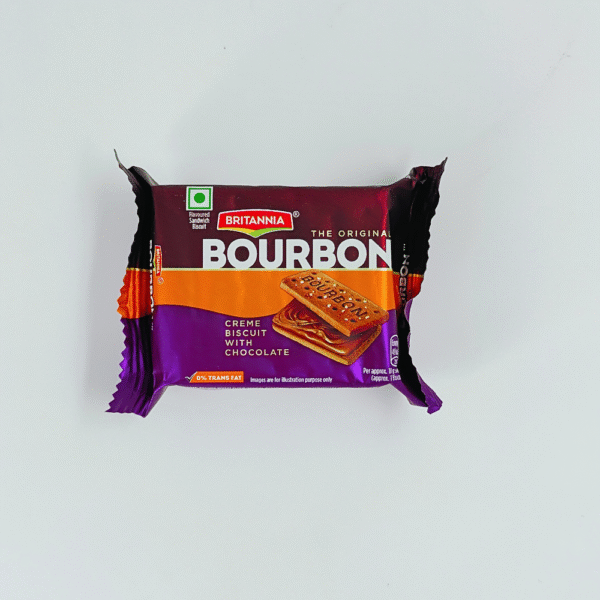 Britannia Bourbon Creme Biscuit With Chocolate 50g