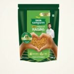 Tata Sampann Pure Raisins Seedless/Kishmish, 200g, Source Of Potassium, Premium Dry Fruits, Green Raisins