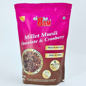 8AM Millet Musili Chocolate & Cranberry 375gm